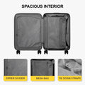 LEVEL8 Grace EXT 20 Carry On Luggage With Wheels