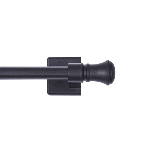 Mainstays Cameron 7/16 inch Adjustable Multi-Use Magnetic Appliance Rod, 16-28 inch, Black